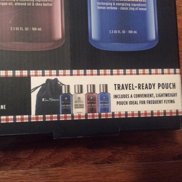 Men’s Ben Sherman Travel Pouch & Body Wash - Picture 2 of 4